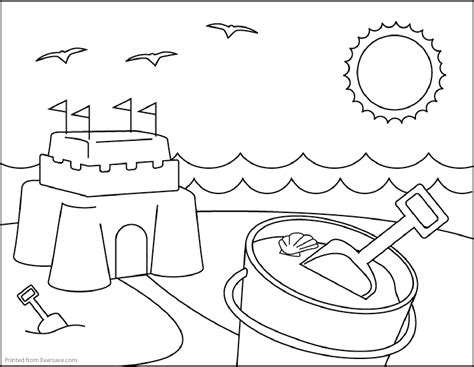summer coloring pages    print