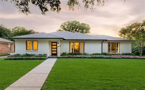 hot property remodeled mid century ranch  midway hollow mid century modern house exterior