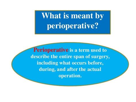 perioperative care
