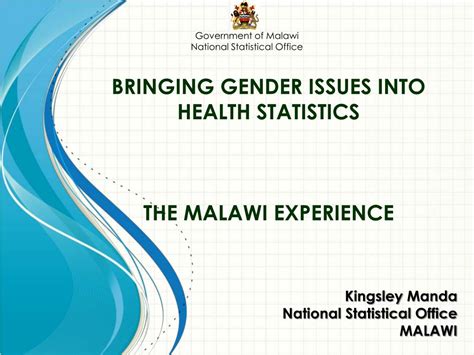 ppt bringing gender issues into health statistics the malawi