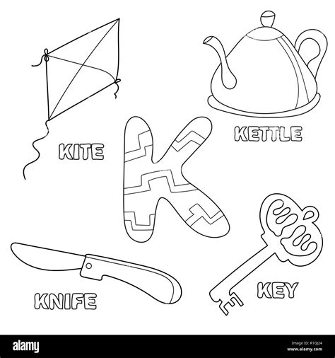 kids alphabet coloring book page  outlined clip arts letter