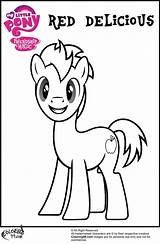 Coloring Pages Mlp Apple Family Pony Little Delicious Red Read Ministerofbeans Bookmark Title sketch template