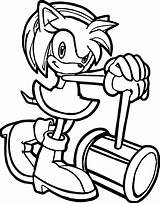 Sonic Hedgehog Getcolorings Rascal Rosy sketch template