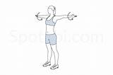 Stretches Rotation Stretching Shoulder Exercises Spotebi sketch template