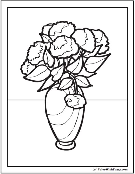 flower coloring pages customize  print