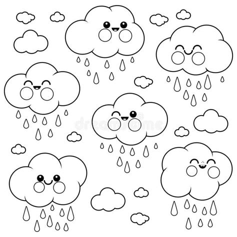 happy rain coloring page  printable coloring pages  kids