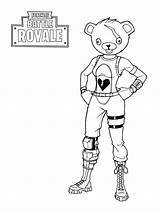 Fortnite Coloring Pages Print Battle Printable Royale Size sketch template