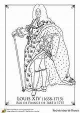 Louis Xiv Coloriage France Roi Supercoloriage Coloring Printable Pages sketch template