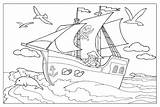 Kleurplaat Piraten Piraat Kleurplaten Printable sketch template