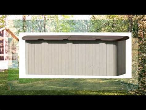 suncast horizontal storage shed review youtube