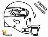 Football Seahawks Coloring Pages Helmet Seattle Helmets Boys sketch template