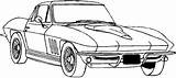 Corvette Coloring Pages Printable Chevy Car Mustang Classic Colouring C2 Adult Cars Drawing Color Old Adults Book Colorings Getcolorings Truck sketch template