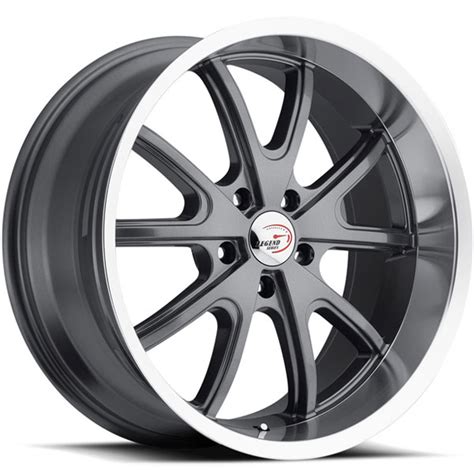 vision  torque charcoal  machined lip dually wheels