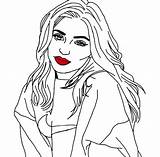 Kylie Jenner Getdrawings Drawing sketch template