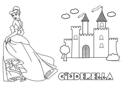 cinderella castle coloring pages castle coloring page cinderella