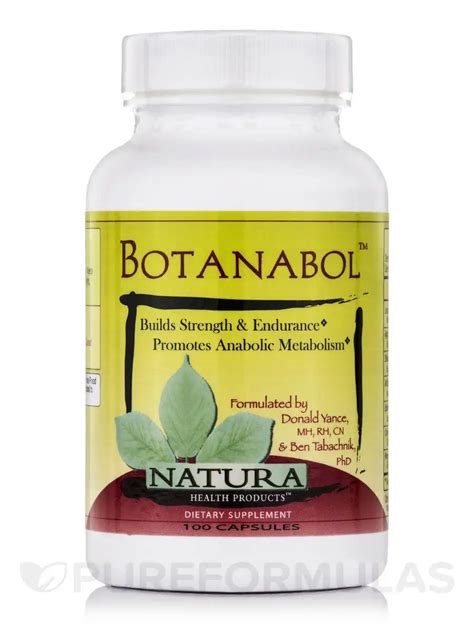 botanabol  capsules natura health products pureformulas
