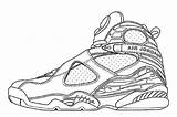 Jordan Air Coloring Template Pages Retro Shoe Shoes Nike Sheets Sketch Sneakers Drawing Jordans Dibujo Dibujos Sneaker Zapatillas Book Michael sketch template