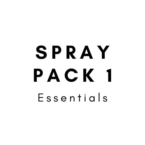 spray pack  essentials trial supplies pty