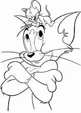 Tom Jerry Coloring Funny Kids sketch template