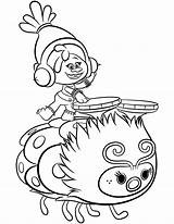 Suki Dj Trolls Coloring Pages Categories sketch template