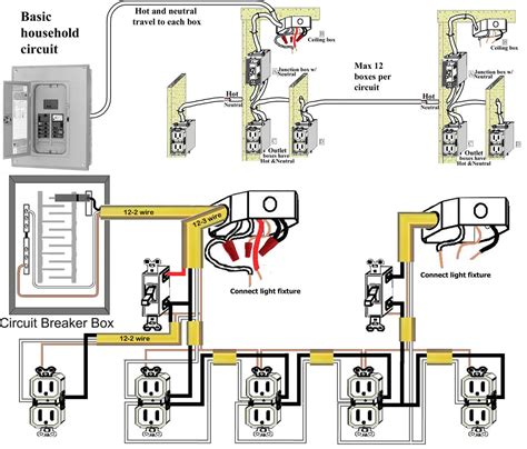 schematic circuit diagram  house wiring