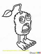 Furcorn Draw Singing Monsters Coloring Pages Monster Printable Colour Zc Info sketch template