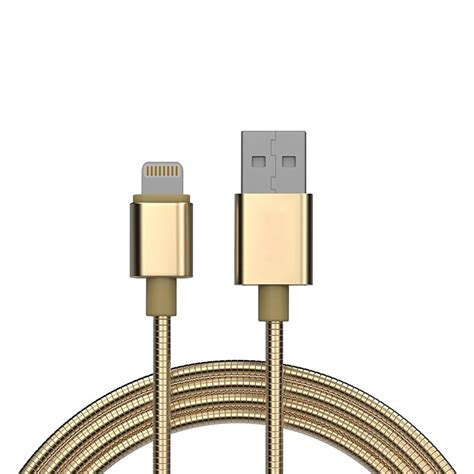 flexible metal lightning usb iphone charger sync fast pin charging cable compatible