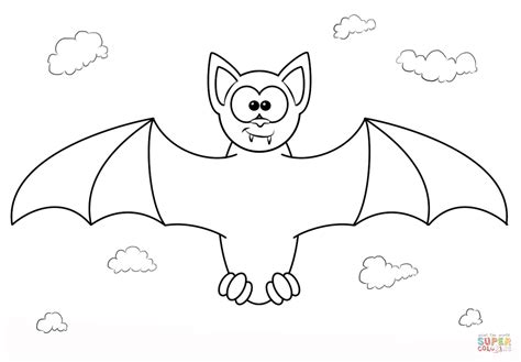 gambar cartoon vampire bat coloring page  printable pages click