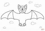 Coloring Bat Vampire Pages Cartoon Printable Drawing sketch template