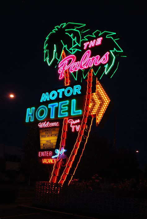 Palms Motor Hotel Vintage Neon Sign Portland Or Joe
