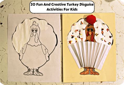 fun  creative turkey disguise activities  kids teaching