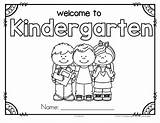 Kindergarten Coloring First Pages Welcome School Preschool Activities Back Printable Worksheets Clipart Theme Print Color Book Getcolorings Innovative Rare Year sketch template