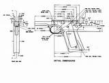 Pistol 1911 Armas Blueprints Colt Arma Fogo S140 Ems Ordinance Reciever sketch template
