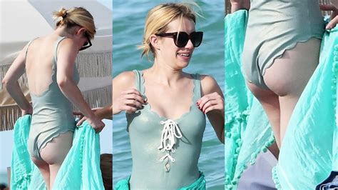 emma roberts nude ass showing in a hot swimsuit