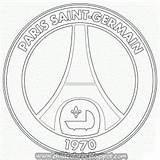 Paris Saint Germain Coloring Emblem Psg Logo Fc sketch template
