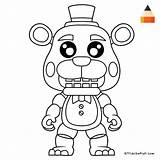 Freddy Fazbear Nights Coloring Draw Drawing Freddys Toy Five Sheets Pages Drawings Color Characters Printable Kids Getdrawings Game Getcolorings Line sketch template