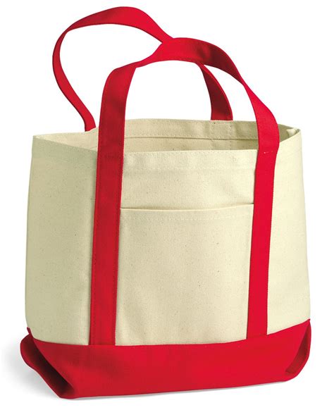 liberty bags   ounce small cotton canvas boater tote  bags