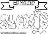 Coloring Name Pages Emma Names Own Alexis Make Girls Personalized Bubble Printable Letters Drawing Cool Print Color Create Getdrawings Getcolorings sketch template