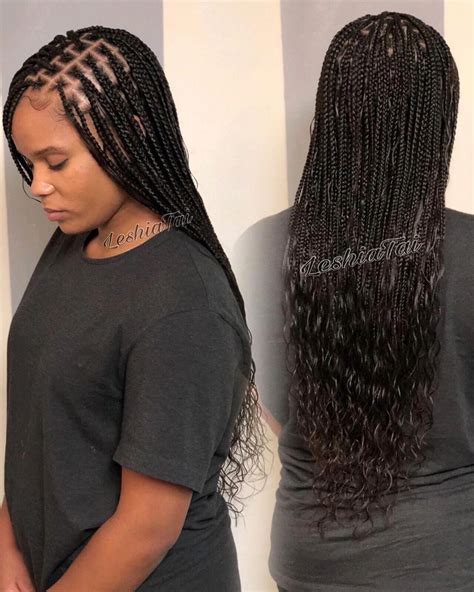leshiatai on instagram “knotless box braids with curly ends i m so in