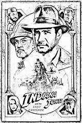 Indiana Jones Coloring Movie Pages Poster Posters Derniere Croisade Last Crusade Adults Willy Wonka Printable Party Adult Color Movies Print sketch template