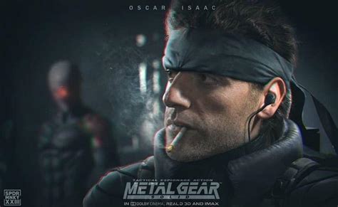Mgs Movie Poster With Oscar Isaac Metalgearsolid