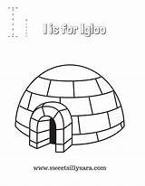 Igloo Coloring Print Pages sketch template