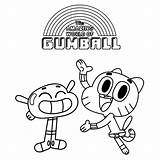 Gumball Amazing Coloring Pages Cartoon Nl Disney sketch template