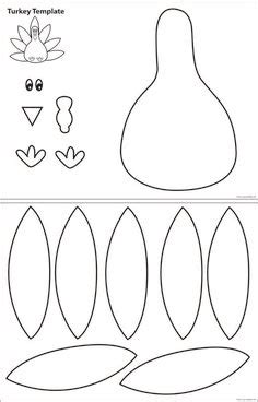turkey feather pattern   printable outline  crafts creating