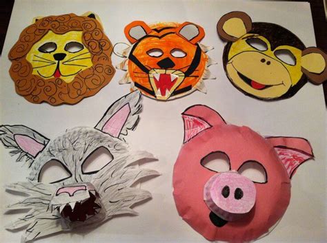 diy simple animal face mask craft ideas  kids  craft
