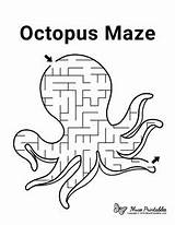 Maze Mazes Worksheets sketch template