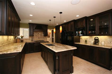 dark cabinet kitchen designs