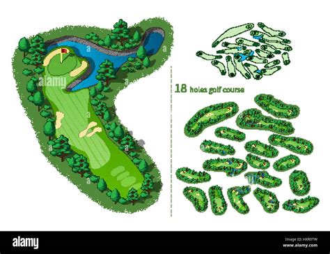 hole golf  map