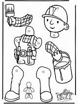 Bob Builder Puppet Coloring Pages Pull Bouwer Marioneta Clipart Zelf Crafts Popular Knutselen Marionette Coloringhome Advertisement sketch template