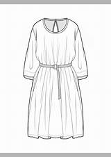 Vorlage Kleid Vektoren sketch template